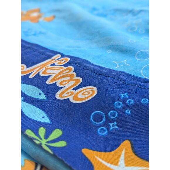 Vintage Disney Finding Nemo Twin Flat Sheet – 2000s Pixar Bedding, Marlin & Nemo - Picture 5 of 9